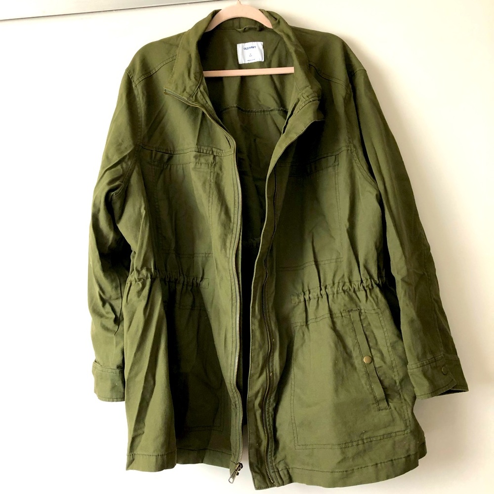 Old Navy Green Khaki Jacket Sz 4X